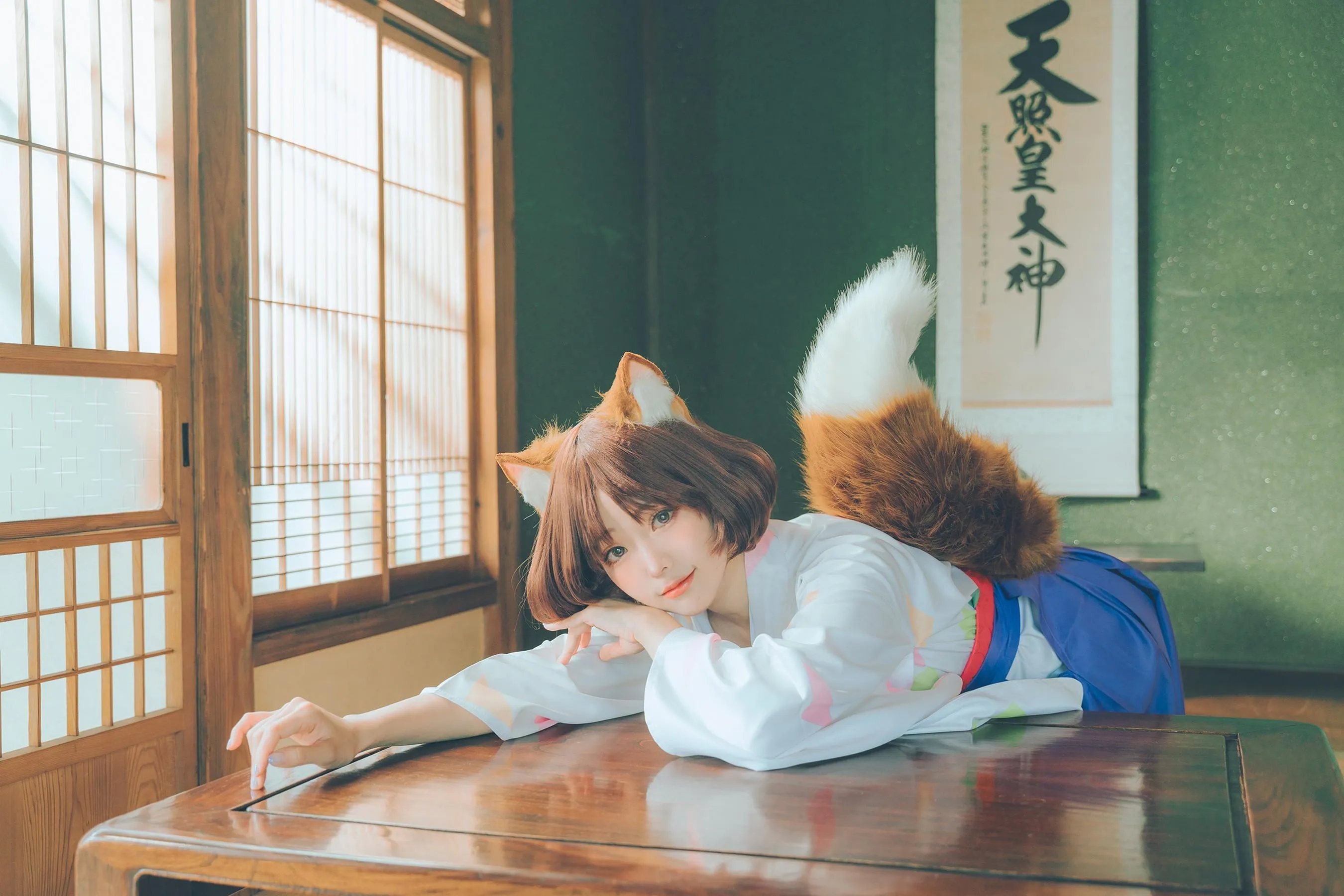 ElyEE子 – NO.113 2023.July A-Dongitsune ~Taisho-era 大正小狐狸 [46P]插图2
